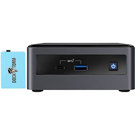 NUC Kit-10I5-2021 Home & Business Mini Desktop Black (Intel i5-10210U 4-Core  8GB RAM  1TB PCIe SSD + 2TB HDD (2.5)  Intel UHD  WiFi  Bluetooth  1xUSB 3.2  1xHDMI  SD Card  Win 10 Pro) with Hub