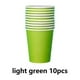 thumbnail image 5 of Cateissary 10 Uds. De vasos de papel de colores, vasos desechables, juguetes de papel, zona de arte ambiental, manualidades, educación temprana, Mostrada Verde claro, 5 of 6