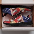 thumbnail image 3 of Florida And American Flag Running Shoes Sneakers Mesh Black Size 6, 3 of 5