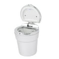 thumbnail image 2 of Unique Bargains 3.5" Height Portable Cup Shape Metal Smokeless Ashtray for Car with Blue  Light, Silver Tone, 2 of 2