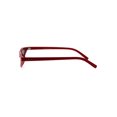 thumbnail image 3 of Womens 80s Retro Vintage Goth Narrow Rectangular Cateye Sunglasses Red Black, 3 of 4