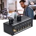 thumbnail image 1 of Selector De Audio Conmutador de audio 6 en 1 salida Selector de altavoz negro Caja divisora ​​Caja selectora de audio, 1 of 9