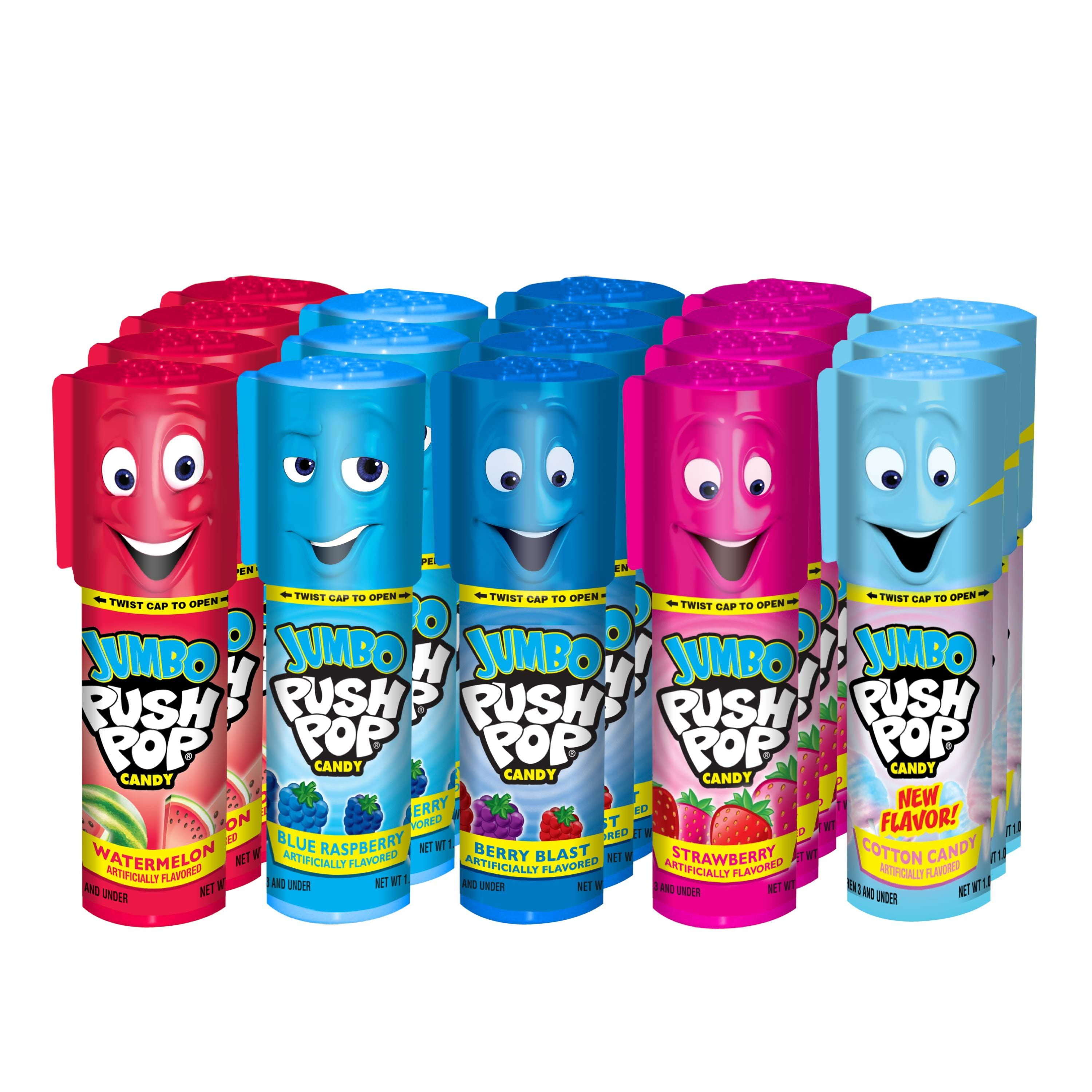 Push Pop Jumbo Individually Wrapped Bulk Lollipop Variety Party Pack 18 Jumbo Lollipop Suckers