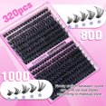 thumbnail image 4 of Kit de extensión de pestañas FANXITON Volume Thick Lash Clusters, 4 of 8