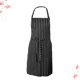 thumbnail image 4 of Delantal de rayas para trabajo, cocina, hotel, moda (rayas blancas y negras), 4 of 5