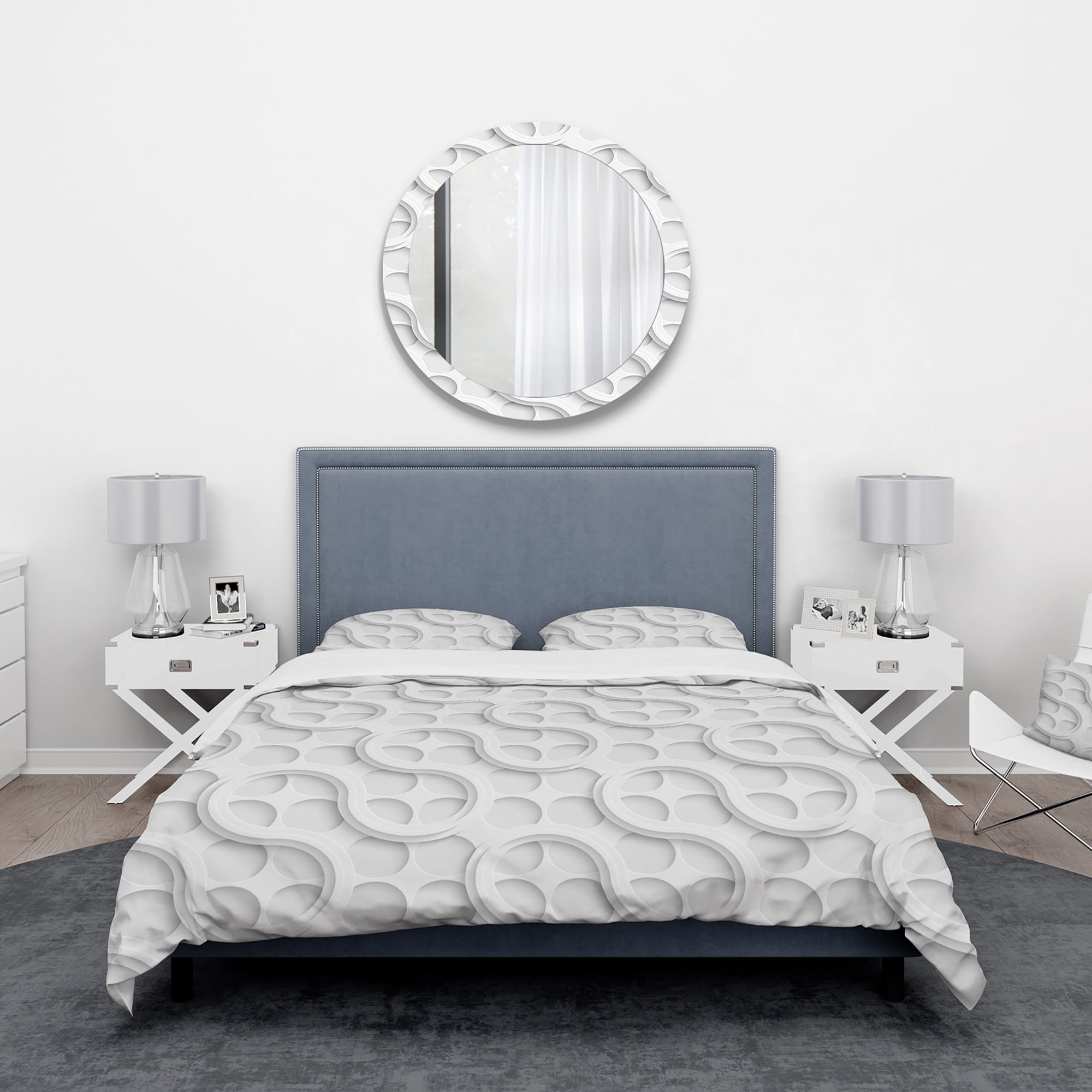 Designart 'Lattice' Scandinavian Duvet Cover Set