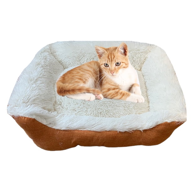 Cama para perros mediana y relajante, sofá cama para perros y gatos medianos, alfombrillas de felpa mullidas para perros, protector de muebles con funda lavable