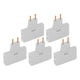 thumbnail image 4 of Adaptador De Enchufe De La UE, Convertidor De Enchufe De La UE 3 Clavijas Fácil De Transportar 110-250 V Inalámbrico 5 Piezas Para Espacio De Enchufe Limitado, 4 of 7