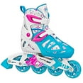 thumbnail image 2 of Roller Derby Girls Tracer Adjustable Inline Skates (Blue, Medium (2-5)), 2 of 4