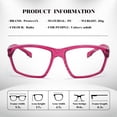 thumbnail image 4 of ProtectX Stylish Anti-Fog & Scratch-Resistant Safety Glasses With Readers, UV Protection Goggles, Anti-Impact Lightweight Glasses for Men＆Women Ruby Reading 2.5, 4 of 6