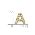 thumbnail image 5 of 14K Yellow Gold Diamond Initial A Charm, 5 of 5