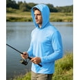 thumbnail image 3 of Lavenicole Men’s UPF 50+ Sun Protection Long Sleeve UV Shirt Rash Guard Swim Fishing Beach Athletic L, 3 of 6