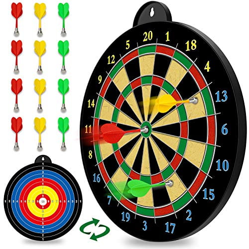 Magnetic Dart Board - Magnetic Darts (Red Green Yellow) - Excellent Indoor Game and Party Games Magnetic Dart Board Toys Gifts for 5 6 7 8 9 11 12 Old Boy Kids and Adults - Walmart.com