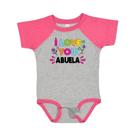 

Inktastic I Love You Abuela with Flowers Gift Baby Girl Bodysuit