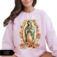 thumbnail image 4 of Virgin Mary Sweatshirt – Our Lady of Guadalupe Pullover, Religious Mother Mary Sweater, Catholic Faith Based Unisex Apparel, 4 of 7