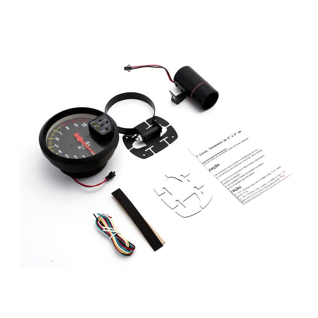 5 Inch Tachometer 11000 RPM Racing Car Gauge with LED Display for 1-8 Cylinder Engine 12V Vehicles ,Accurate
