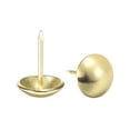 thumbnail image 4 of Unique Bargains 14mm Dia 20mm Height Gold Tone Round Thumb Push Pins Nails Tacks 25 Pack, 4 of 5