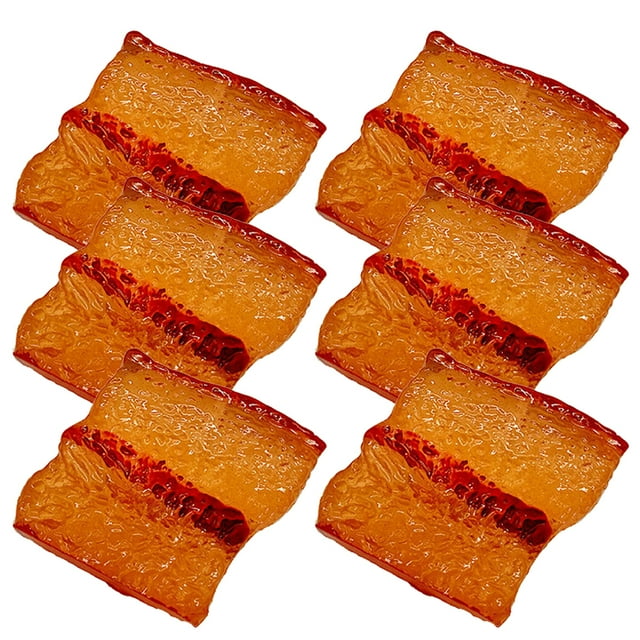 6PCS Artificial Food Realistic Soy-braised Pork Fake Food Model Photography Prop