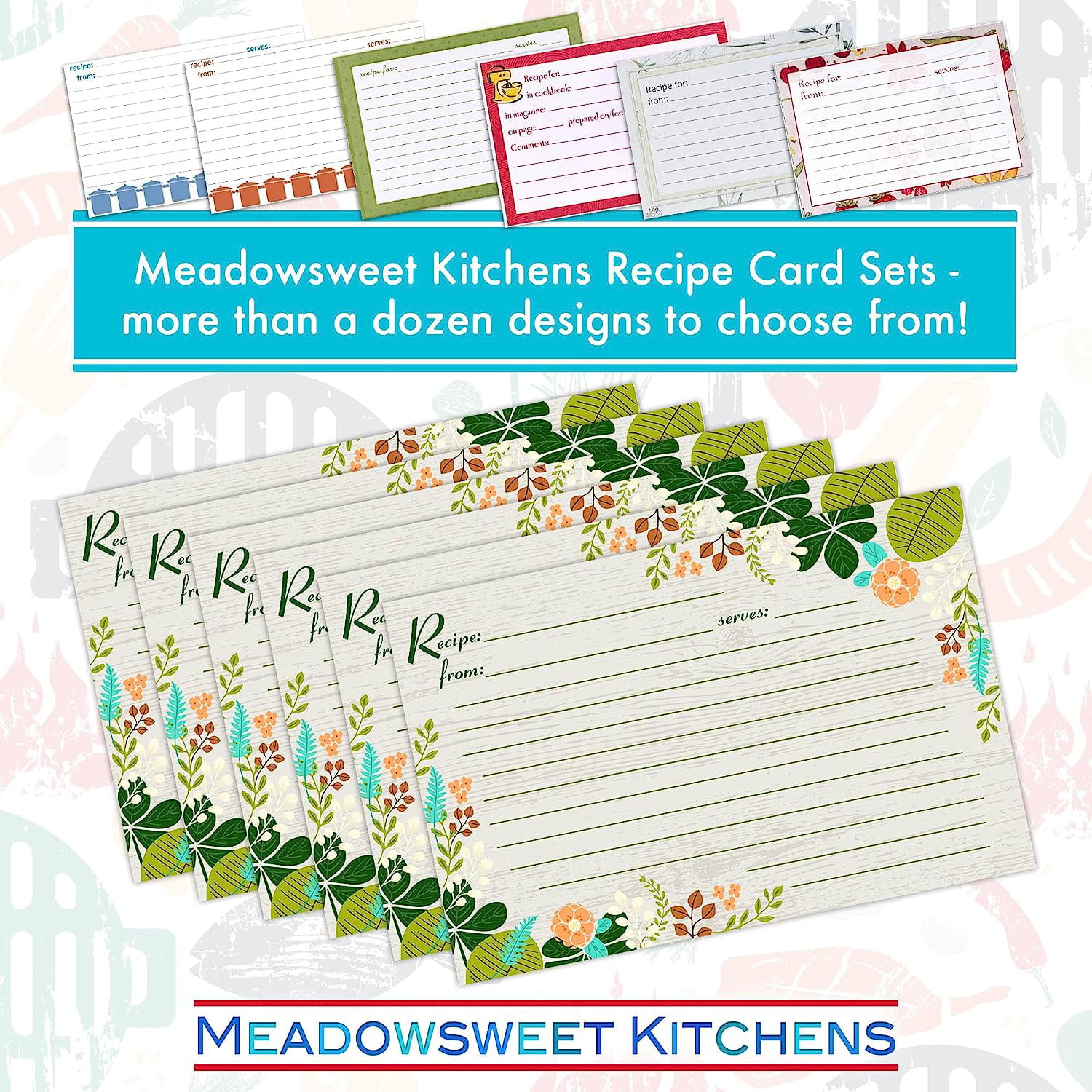 200+ Recipe Cards to Buy: Sort by Reviews/Color/Size/Popularity