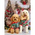 thumbnail image 4 of Pijama para Perro Fitwarm de Terciopelo Navideño para Pequeños Rojo y Verde, 4 of 7