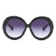 thumbnail image 5 of Gafas de sol retro Sunnimix para mujer Montura Negra Lente Gris degradado, 5 of 8