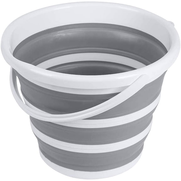 Brookstone Collapsible Bucket, 2.6 Gallon, Foldable