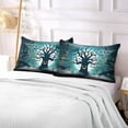 thumbnail image 7 of GZHJMY Halloween Tree Pillowcase Plush Pillowcase for Hair and Skin, Soft Standard Size Pillow Cases Zippered Queen Pillow Case Set of 1-20x30in Home Decor, 7 of 7