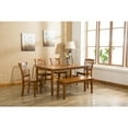 thumbnail image 3 of Boraam Shaker 6-Piece Dining Set in Walnut Finish, 3 of 4