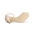 thumbnail image 3 of Unique Bargains Women's Solid Color Open Toe Stiletto Heeled Ankle Strap Sandals, 3 of 7