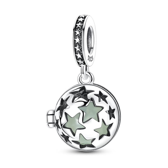 Hollow Star Glow-in-the-Dark Pendant Charm, Compatible with Most Bracelet, Charm for Bracelet