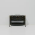 thumbnail image 4 of Norwalk 48 in W x 22 in D Black Oak Single Bath Vanity and Carrara Marble Top, 4 of 8