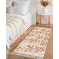 thumbnail image 3 of Area Rug with Tassels 2' x 5', Retro Orange Berry Tree Leaf Kitchen Runner Rug for Hallway Bedroom Throw Rugs, Watercolor Fruit Plant Art Soft Door Mat for Bathroom Entrance Living Room, 3 of 9