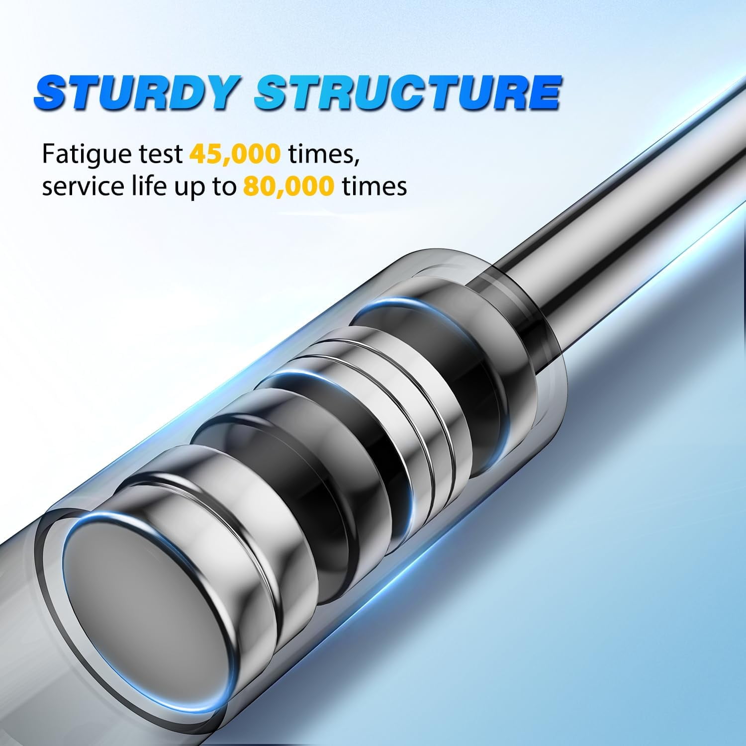 Nilight Rear Window Glass Struts 4249 for Jeep Wrangler TJ 1997-2006, Rear Shocks Gas Struts 26 Inch, 2PCS Set Rod