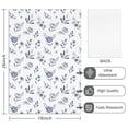 thumbnail image 2 of 2 Pcs Pioneer Flower Floral Print Pattern Kitchen Towels, Funny Microfiber Dish Towel Set, 18" X 26" Tea Towels, 2 of 6