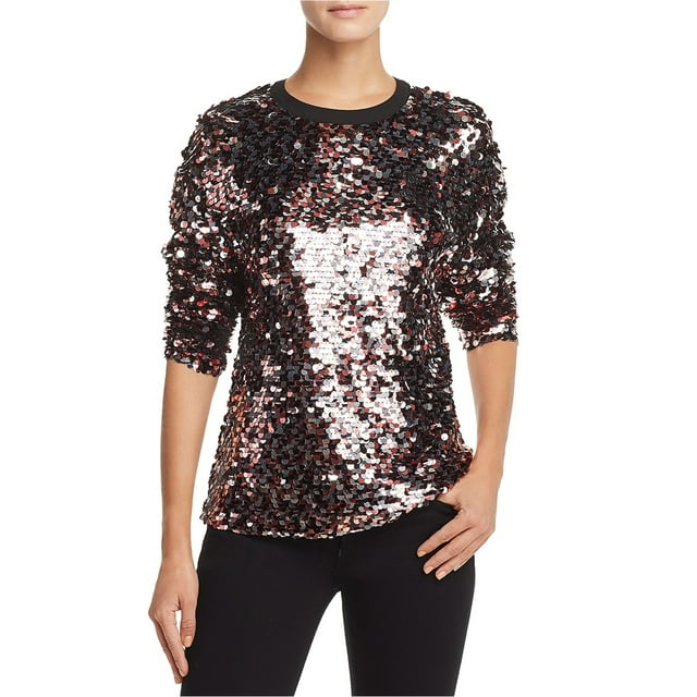 Blusa con lentejuelas para mujer Mcq rosa 8
