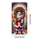 thumbnail image 3 of Decoraciones navideñas, adornos navideños, regalos de Navidad. Cortina de puerta navideña con Papá Noel. Decoración para fiestas navideñas. Cortina de puerta decorativa. Decoración para colgar en la p, 3 of 6