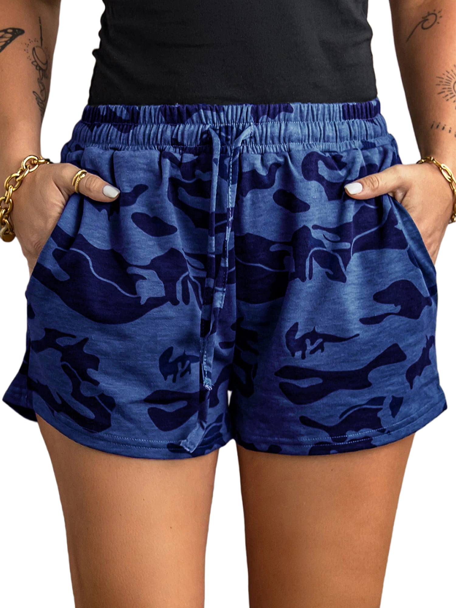 Women’s Ladies Lace Floral Stretch Board Swimming Summer Hot Mini Pants Shorts 