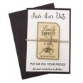 thumbnail image 4 of Rustic Wedding Save the Date Wooden Magnet 45 Custom Engraved Wooden Magnet Personalized Gift, 4 of 4