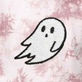 thumbnail image 2 of Dalix Ghost Embroidered Washed Crewneck Sweatshirt Fleece Cotton Mens in Tie Dye Pink S Small, 2 of 5
