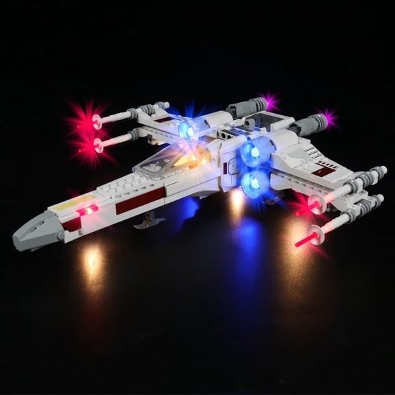 ‌LED Light Compatible with Legos 75301 Building Set, LED Light Kit for Legos 75301 X-wing fighter jet Building Toy, Decoration Lights with Battery Box, No Building Model Kit
