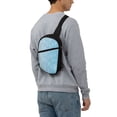 thumbnail image 7 of Lsque Snowflake Snowing Pattern Chest Package – Foldable Waterproof Chest Bag with Adjustable Shoulder Strap, Double Zipper Compartments & D-Buckle Design, 7 of 7