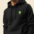 thumbnail image 5 of Dalix Alien Embroidered Fleece Zip Hoodie Cold Fall Winter Mens in Black 2XL XX-Large, 5 of 5