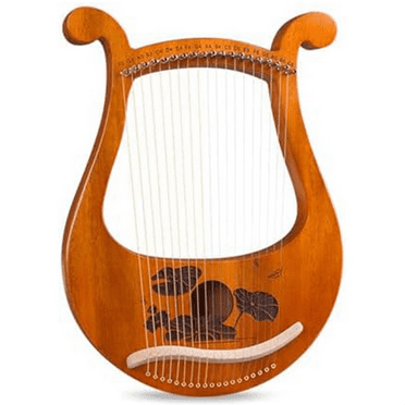 Lyre Harp 19 String Beginners Harp,Portable 19-Tone Small 19-String Musical Instruments Solid Wood