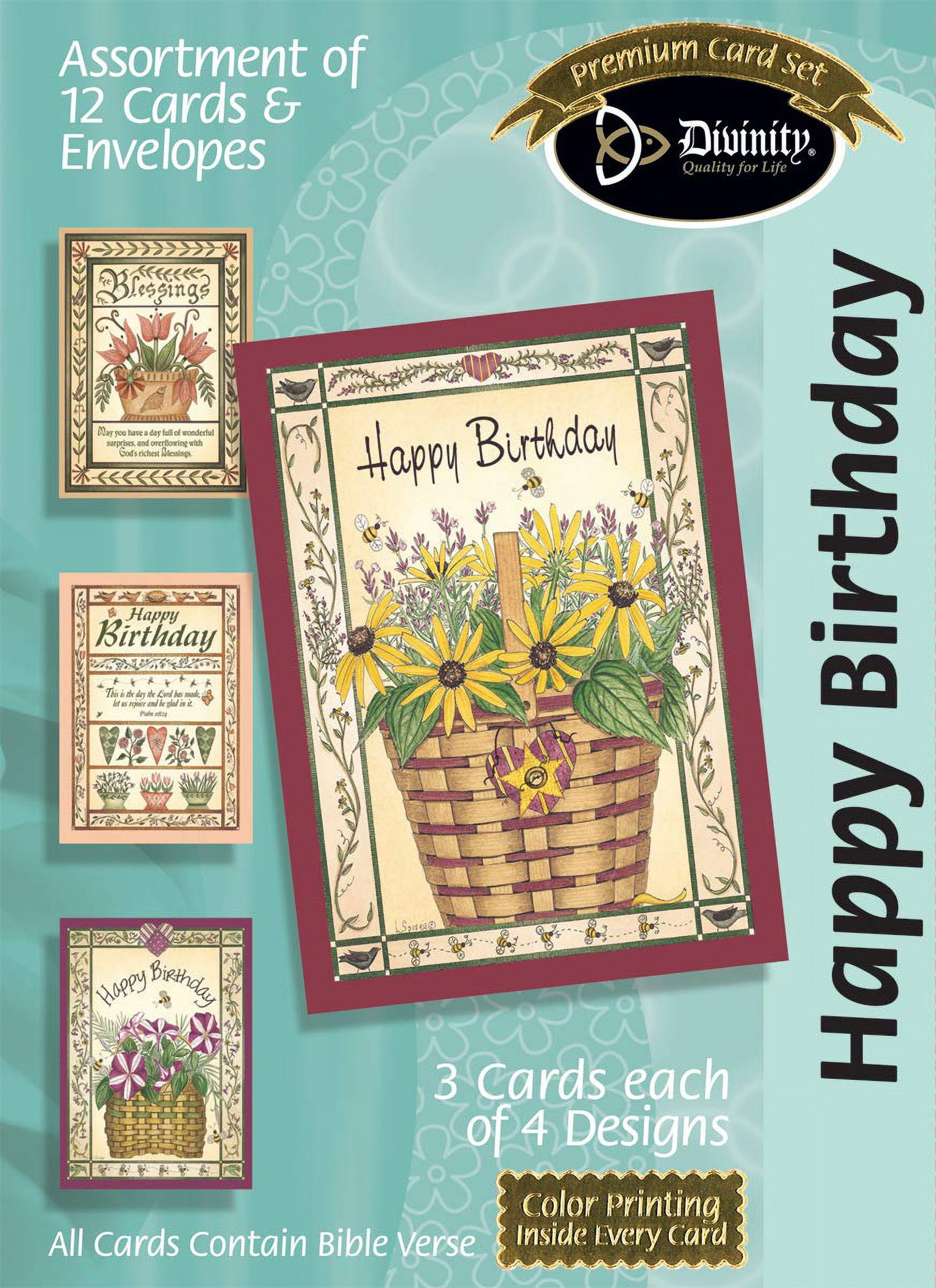 36 Pack Birthday Cards With Envelopes Bulk, Blank Inside For Office, Friends, And Kids (36 Unique Assorted Designs, 4x6 In