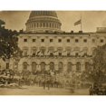 thumbnail image 2 of Washington D.C. Spectators at side of the Capitol which is hung with crepe and has flag at half-mast during the "grand, 2 of 4