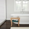 thumbnail image 5 of Lavish Home Shower Bench - Water Resistant Natural Eco-Friendly Bamboo with Storage Shelf for Bathroom, 5 of 7