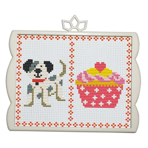 Kits de punto de cruz de animales Zulema 11CT Pastel de perro