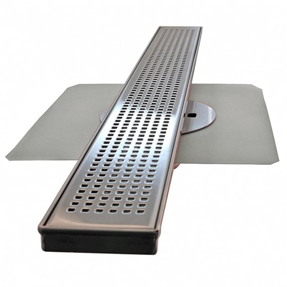 Linear Shower Drain with Copper Drain Body Grate Length: 30", Grate Type: Standard Grate