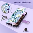 thumbnail image 5 of ULAK Case for iPhone 15 Pro Max Wallet, Kickstand Folio Flip Leather Phone Case with Cards Holder for Apple iPhone 15 Pro Max for Women Girls,Blue Flower, 5 of 9
