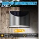 thumbnail image 2 of Lámpara solar de 4 piezas Aplique de pared solar para exteriores Luz de cerca impermeable de acero inoxidable Aplique de pared de paisaje de jardín de 4 LED IP65, luz blanca, 4 piezas ER, 2 of 5